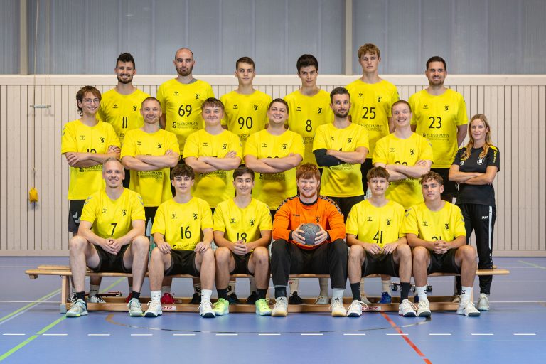 Mannschaftsfoto der 1. Herrenmannschaft der Handballabteilung SPVGG Giebelstadt