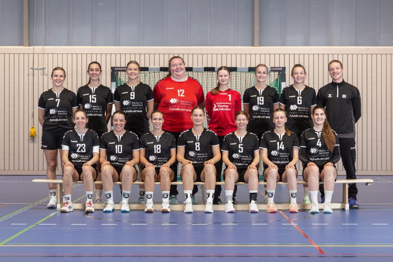 Mannschaftsfoto der Damenmannschaft der Handballabteilung SPVGG Giebelstadt
